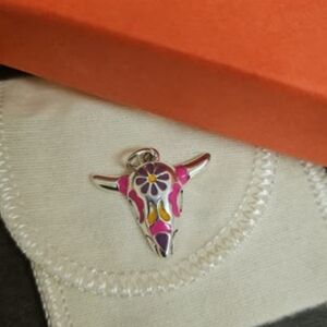 Colorful Bull Head Charm